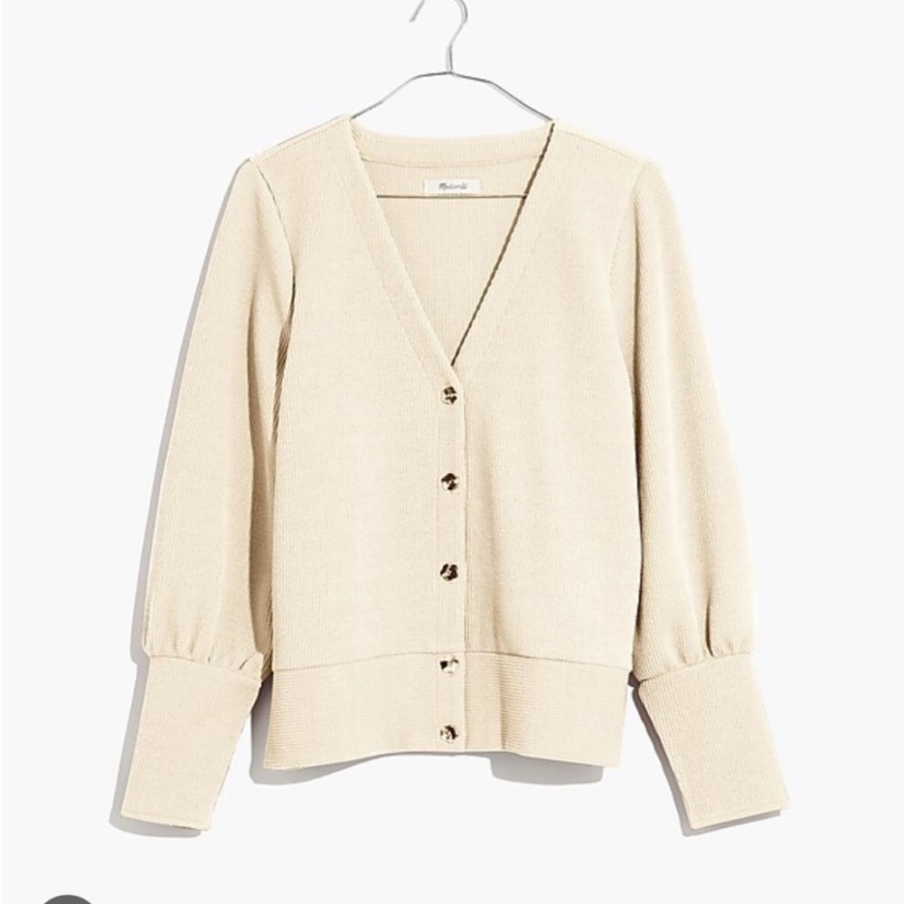 Madewell cream cardigan Size Small